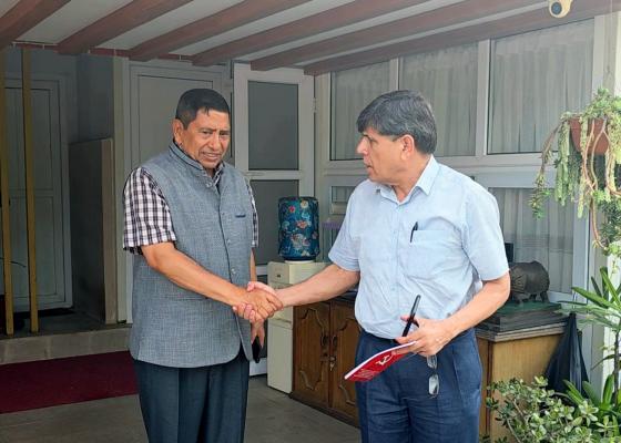 पार्टी एकीकरणवारे छलफल गर्न घनश्याम पुगे नारायणकाजी निवास