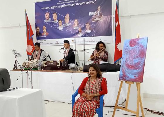 नेपालमा पहिलाे पटक 'गजल, सङ्गीत र ललितकला उत्सव' सम्पन्न