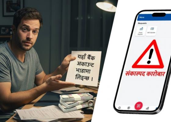 ‘भाडाका बैंक खाता’ प्रयोग गरेर करोडौं कुम्ल्याउँदै ठगहरू, प्रहरीलाई अनुसन्धानमै सकस